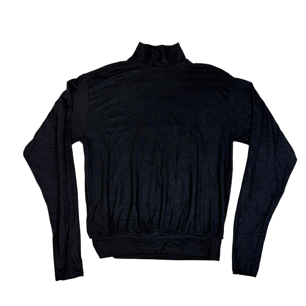 SKIMS Men's Cloud Long Sleeve Turtleneck Onyx Black Size M NWT Authentic